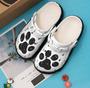 Dogs Paw Prints Bling Bling Personalized 202 Gift For Lover Rubber Clog Shoes Comfy Footwear