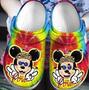 Hippie Mickey Mouse Clog Shoes