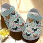 I Love Chickens Croc Shoes For Girl Birthday - Chickens Flowers Shoes Crocbland Clog