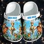 Ice Age For Men And Women Gift For Fan Classic Water Rubber Clog Shoes Comfy Footwear
