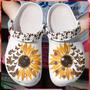 Immemse Butterflies With Sunflowers For Lover Rubber Clog Shoes Comfy Footwear