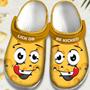 Lick Or Be Kicked Smile Face Gift For Lover Rubber Clog Shoes Comfy Footwear