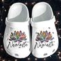 Namaste Lotus Yoga Love Light And Peace Gift For Lover Rubber Clog Shoes Comfy Footwear