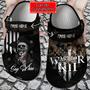 Personalized Skull Warrior Xii Say When Clog Shoes For Men And Women