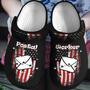 Postal Worker American Flag Gift For Lover Rubber Clog Shoes Comfy Footwear