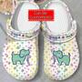 Puppie Love Green Clog Shoes Animal Print