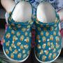 School Bus Driver Pattern 102 Gift For Lover Rubber Clog Shoes Comfy Footwear