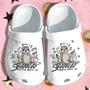 Sloth Peace Yoga Funny Rubber Clog Shoes Comfy Footwear