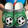Soccer Eat Sleep Play 102 Gift For Lover Rubber Clog Shoes Comfy Footwear