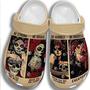 Sugar Skull Girl Be Strong Humble Be Brave Badass Gift For Lover Rubber Clog Shoes Comfy Footwear