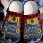 Sunflower Just A Girl Who Loves Jean Gift For Lover Rubber Clog Shoes Comfy Footwear