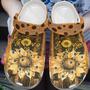 Sunflower Love Is All You Need Rubber Clog Shoes Comfy Footwear