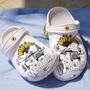 Sunflowers With Wander Camping Gift For Lover Rubber Clog Shoes Comfy Footwear