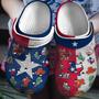 Texas Flag Symbol Gift For Fan Classic Water Rubber Clog Shoes Comfy Footwear