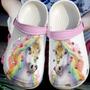 Unicorn Colorful 102 Gift For Lover Rubber Clog Shoes Comfy Footwear