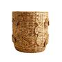 Elegant Style Natural Eco-Friendly Woven Water Hyacinth Planter Pot To Decorate Home Garden And Plant Flowers