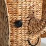 Attractive Wicker Water Hyacinth Elephant Basket For Baby Cloth Storage And Nursery Baby Room Decoration