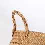 Woven Sedge Wicker Planters Belly Basket for Storage, Laundry, Picnic, Plant Pot Cover, and Grocery and Toy Storage