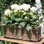 Wicker Planter Boxes – Rattan Rectangular Window Box for Balcony Gardening, Lined Flower and Plant Pot