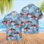 Brahman Cattle Sierra Blue Pattern Hawaiian Shirt, Farm Hawaiian Shirt, Farmer Hawaii