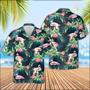 Charolais Cattle Flamingo Hawaiian Shirt, Farm Hawaiian Shirt, Farmer Hawaii