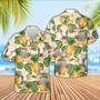 Charolais Pineapple Pattern Hawaiian Shirt, Farm Hawaiian Shirt, Farmer Hawaii