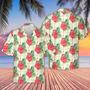 Colorful Flamingo Pattern Hawaiian Shirt, Farm Hawaiian Shirt, Farmer Hawaii