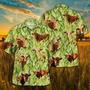 Cow In Green Corn Field All Over Printed Hawaiian Shirt, Farm Hawaiian Shirt, Farmer Hawaii