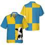 COW ON YELLOW AND BLUE BACKGROUND All Printed Hawaiian Shirt, Farm Hawaiian Shirt, Farmer Hawaii