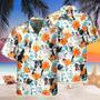 Custom Name Border Collie Hibiscus Flowers All Printed Hawaiian Shirt, Farm Hawaiian Shirt, Farmer Hawaii