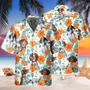 Custom Name German Shorthaired Hibiscus Flowers All Printed Hawaiian Shirt, Farm Hawaiian Shirt, Farmer Hawaii