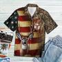 Deer American Flag All Printed Hawaiian Shirt, Farm Hawaiian Shirt, Farmer Hawaii