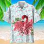 Flamingo Pattern All Over Printed Hawaiian Shirt, Farm Hawaiian Shirt, Farmer Hawaii