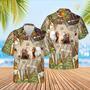 Funny Hereford Cattle Beer Pattern Hawaiian Shirt, Farm Hawaiian Shirt, Farmer Hawaii