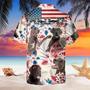 Great Dane Dog United States Flag Hawaiian Flowers All Over Printed Hawaiian Shirt, Farm Hawaiian Shirt, Farmer Hawaii