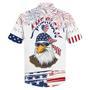 Happy Independence Day American Bald Eagle Hawaiian Shirt, Farm Hawaiian Shirt, Farmer Hawaii