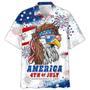 Happy Independence Day Eagle With U.S Sunglasses America Of JULY Hawaiian Shirt, Farm Hawaiian Shirt, Farmer Hawaii