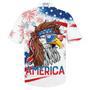 Happy Independence Day Eagle With U.S Sunglasses Hawaiian Shirt, Farm Hawaiian Shirt, Farmer Hawaii