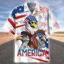 Happy Independence Day Eagles Hawaiian Shirt, Farm Hawaiian Shirt, Farmer Hawaii