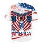 Happy Independence Day Flying Eagle U.S Flags Hawaiian Shirt, Farm Hawaiian Shirt, Farmer Hawaii