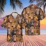 Herd Of Gelbvieh All Over Printed Hawaiian Shirt, Farm Hawaiian Shirt, Farmer Hawaii