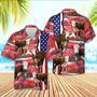 Hereford American Flag Farming Hawaiian Shirt, Farm Hawaiian Shirt, Farmer Hawaii