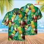 Hereford Cattle Pineapple Tropical Pattern Hawaiian Shirt, Farm Hawaiian Shirt, Farmer Hawaii