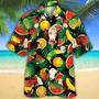 Hereford Cattle Tropical Fruits All Over Printed Hawaiian Shirt, Farm Hawaiian Shirt, Farmer Hawaii