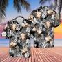 Hereford Grey Hawaiian Shirt, Farm Hawaiian Shirt, Farmer Hawaii