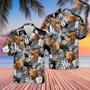 Highland Cattle Grey Hawaiian Shirt, Farm Hawaiian Shirt, Farmer Hawaii