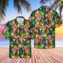 Highland Cattle Summer Pattern Hawaiian Shirt, Farm Hawaiian Shirt, Farmer Hawaii