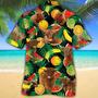 Highland Cattle Tropical Fruits All Over Printed Hawaiian Shirt, Farm Hawaiian Shirt, Farmer Hawaii