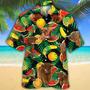 Highland Cattle Tropical Fruits All Over Printed Hawaiian Shirt, Farm Hawaiian Shirt, Farmer Hawaii