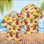 Highland Face Fruit Pattern Hawaiian Shirt, Farm Hawaiian Shirt, Farmer Hawaii